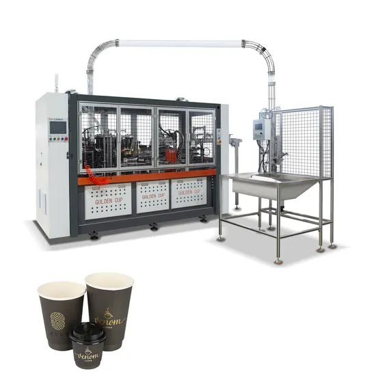 検査システムとパッキングを備えた高速コーヒーカップ紙コップ機械成形製造機